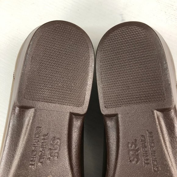 SAS Women's Size 7.5N Bronze Leather Comfort Slip On Closed Toe Loafers USA - Picture 10 of 12